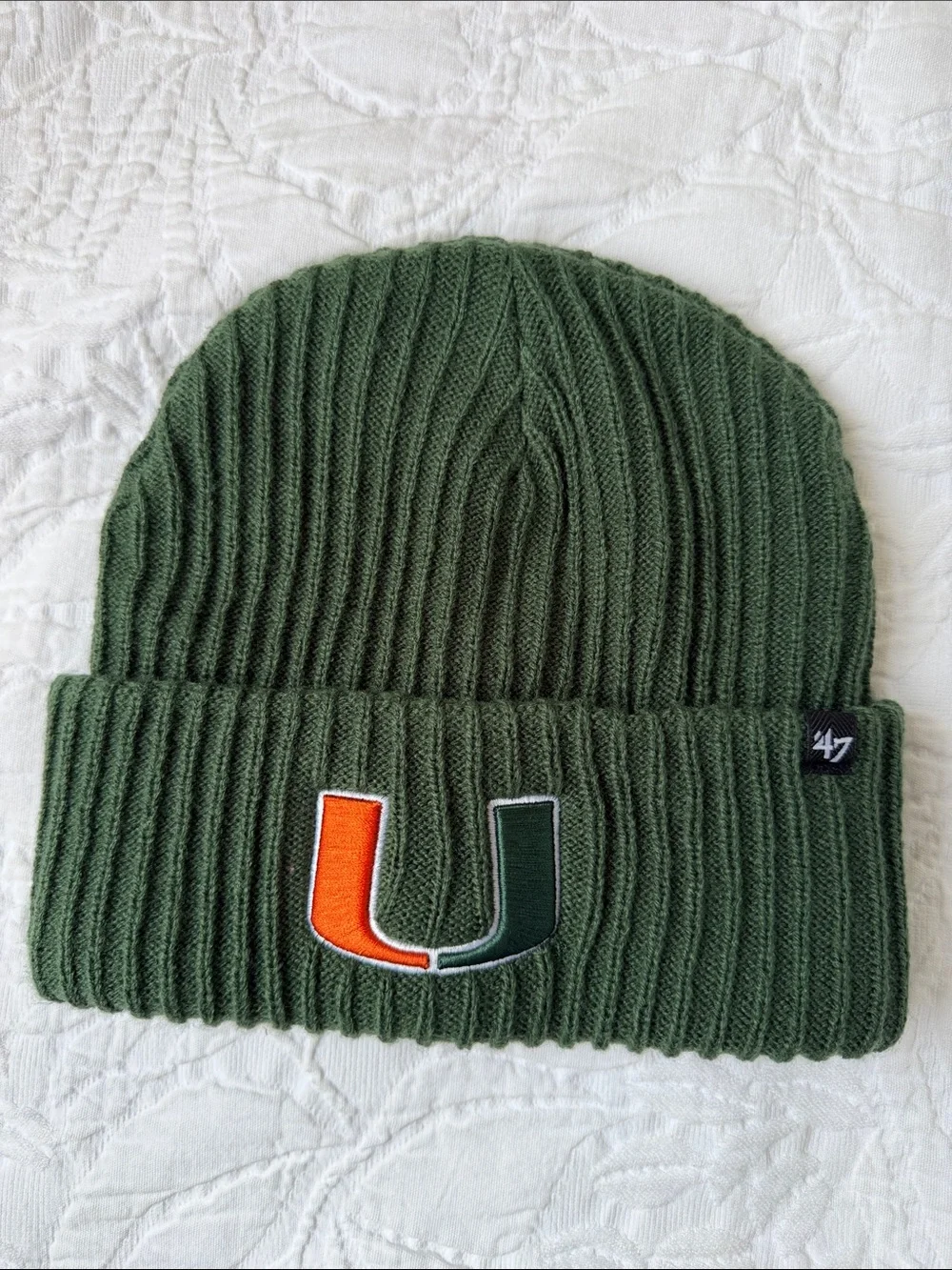 47 Unisex Olive Green University of Miami hat